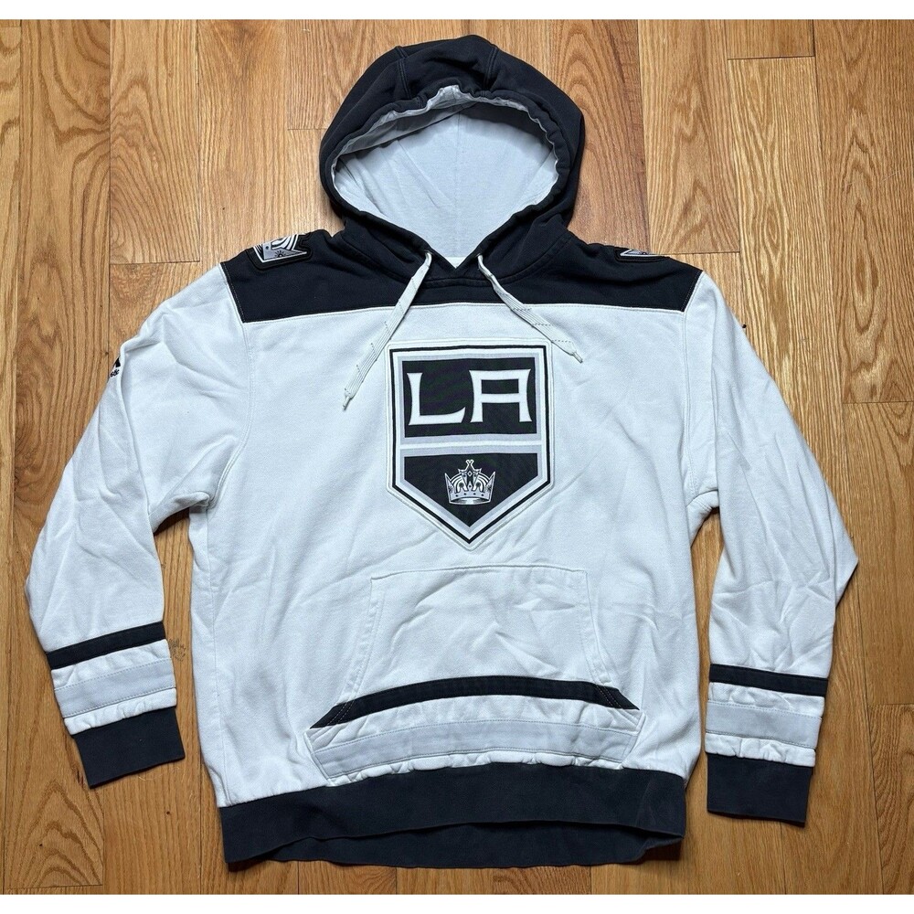 Majestic NHL Los Angeles Kings Hockey Hoodie Sweatshirt Men’s Size Large White
